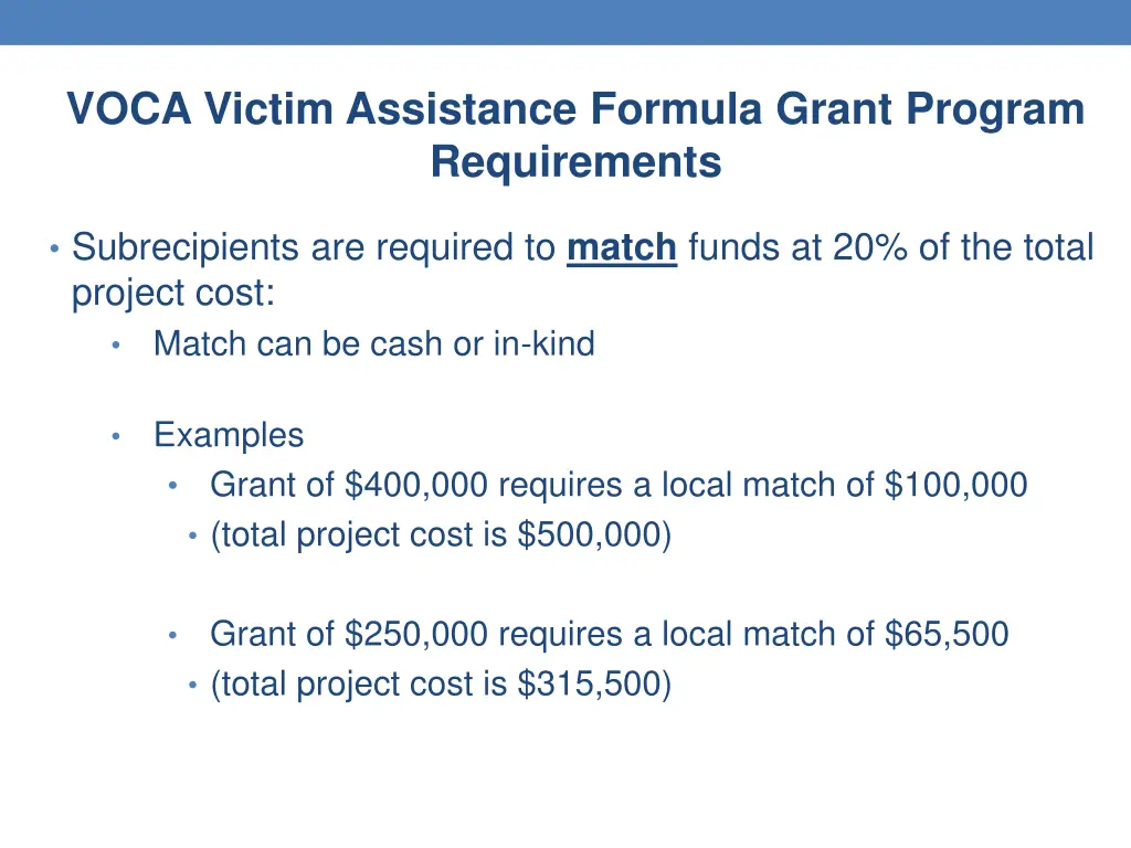 voca victim assistance formula grant program 2