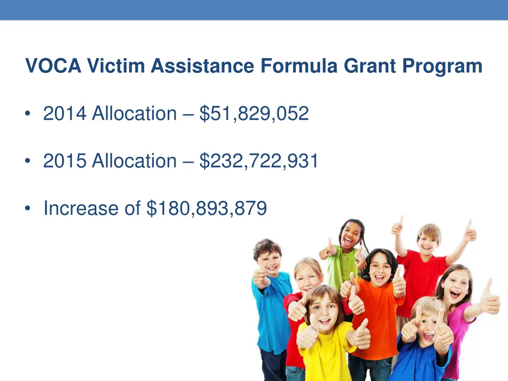 voca victim assistance formula grant program