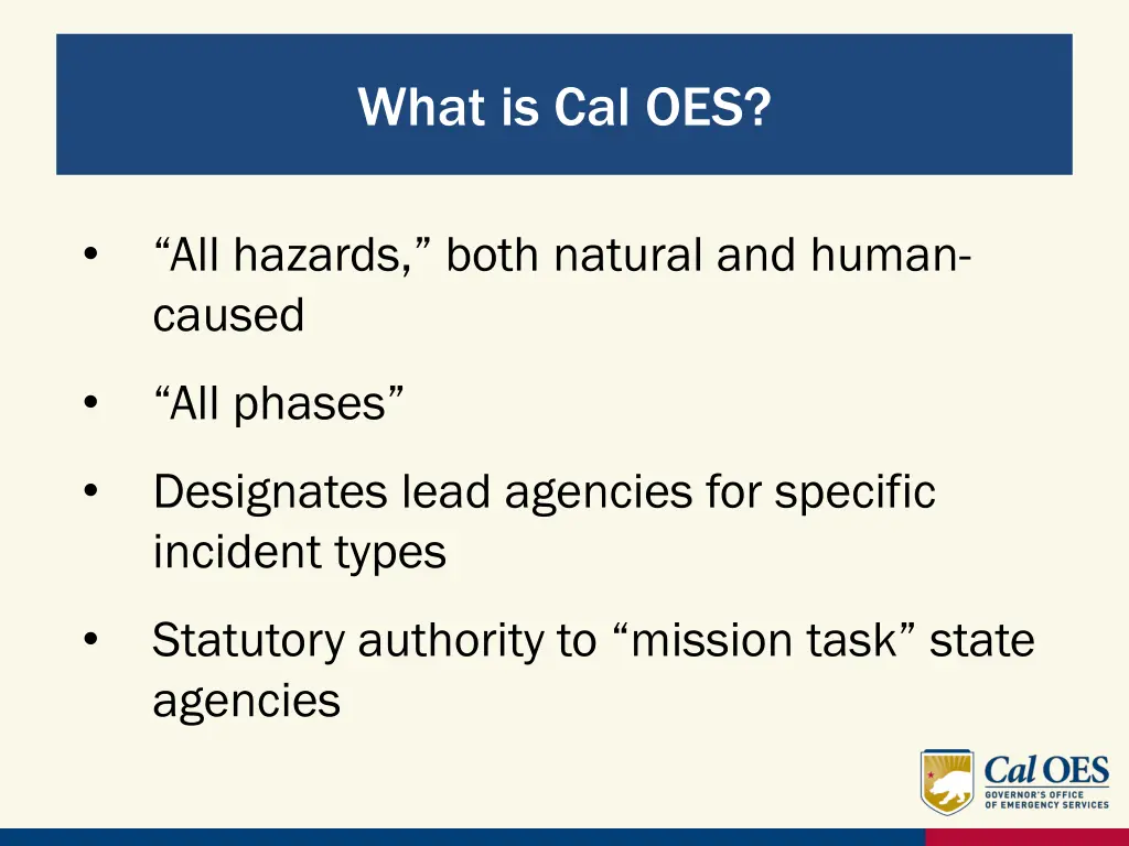 what is cal oes 2