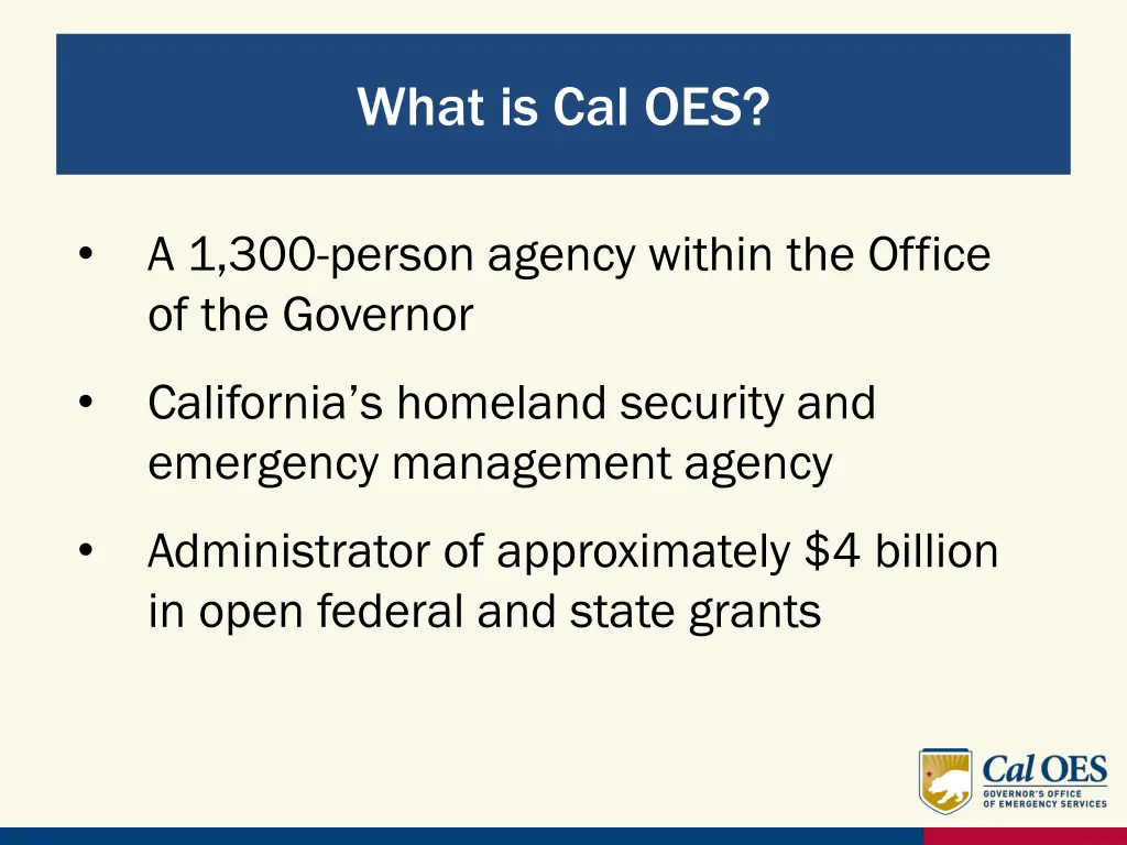 what is cal oes