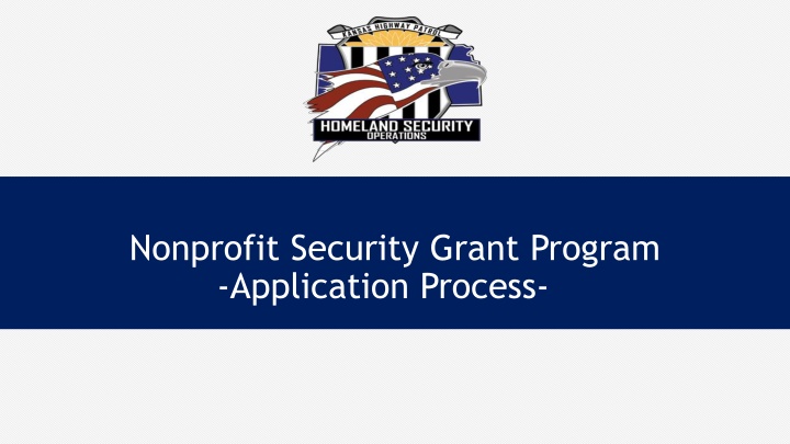 nonprofit security grant program application