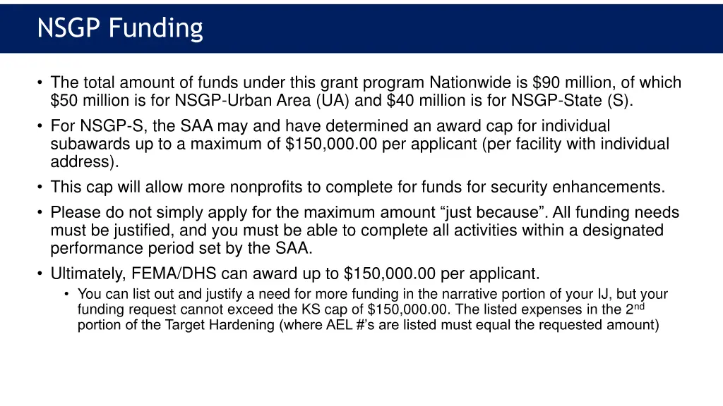 nsgp funding