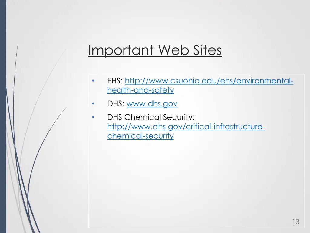 important web sites