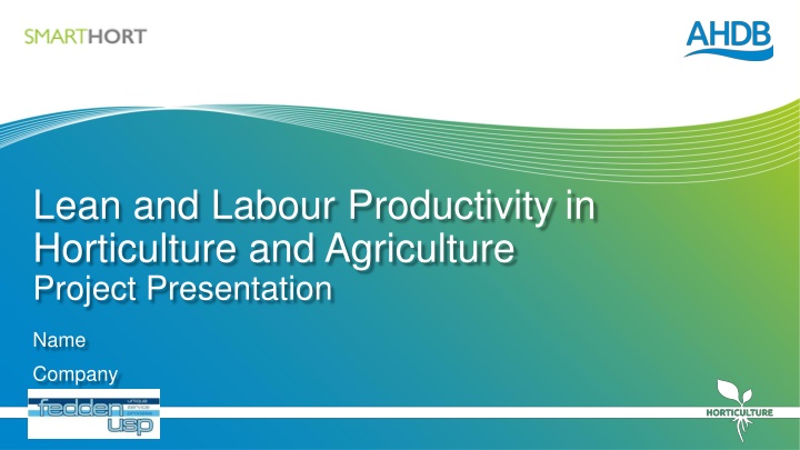 lean and labour productivity in horticulture