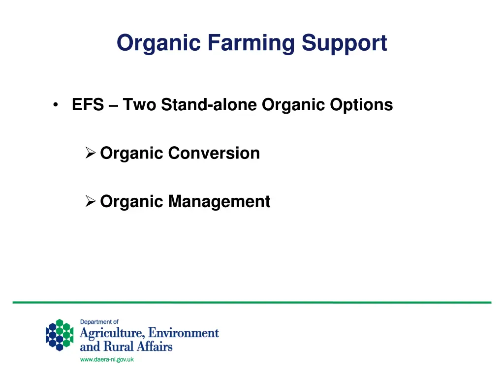 organic farming support