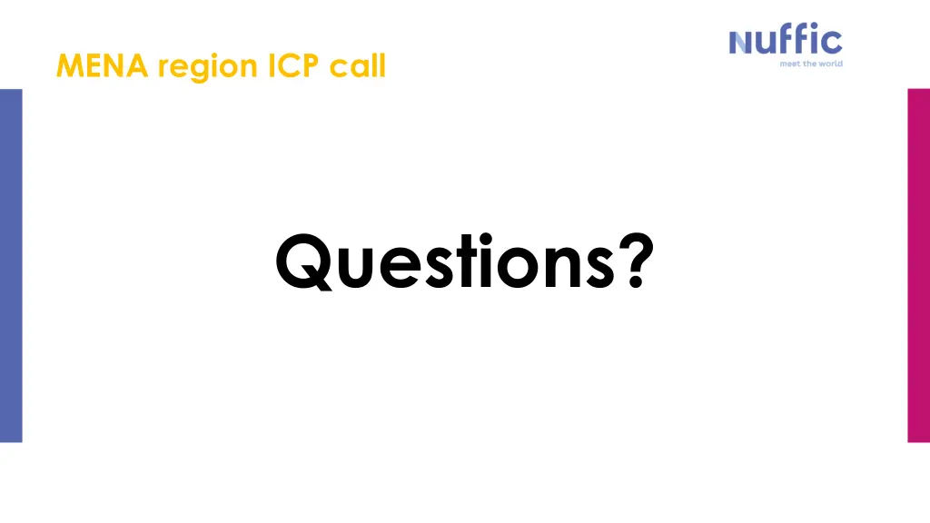 mena region icp call 1