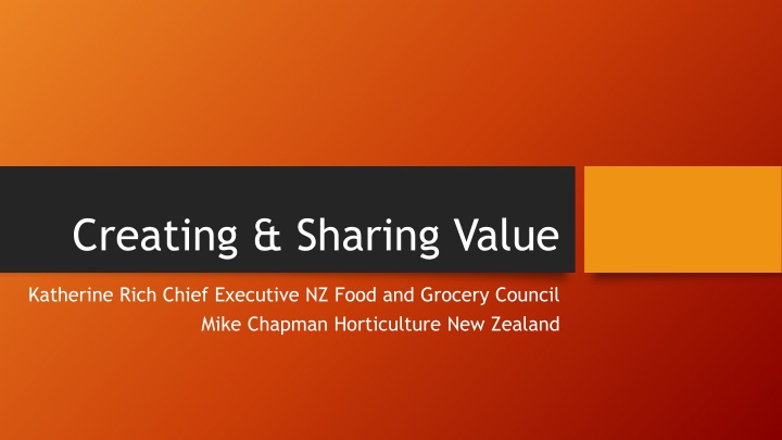 creating sharing value