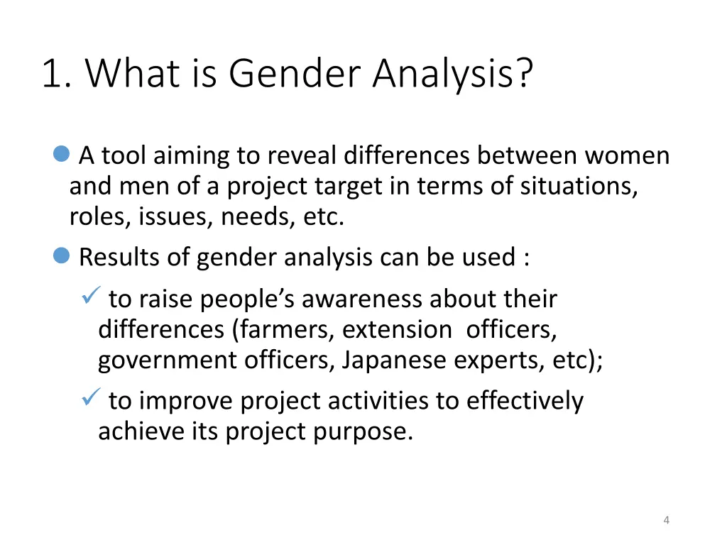 1 what is gender analysis