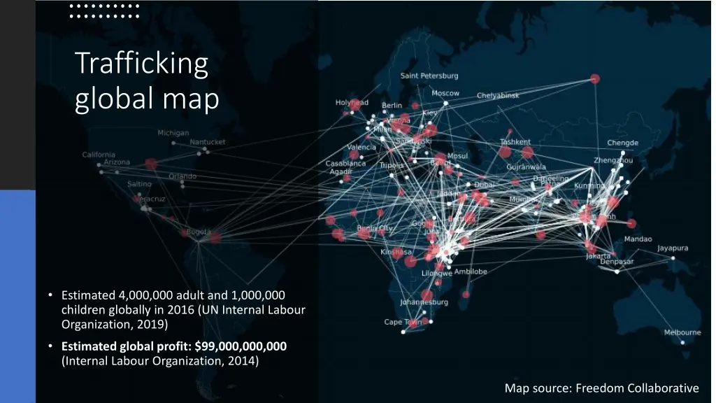 trafficking global map