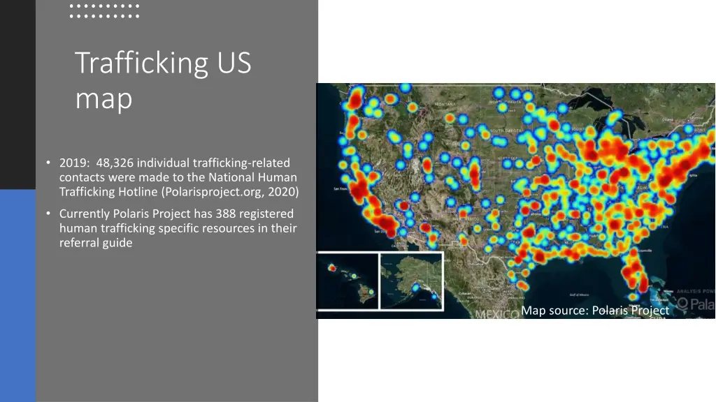 trafficking us map