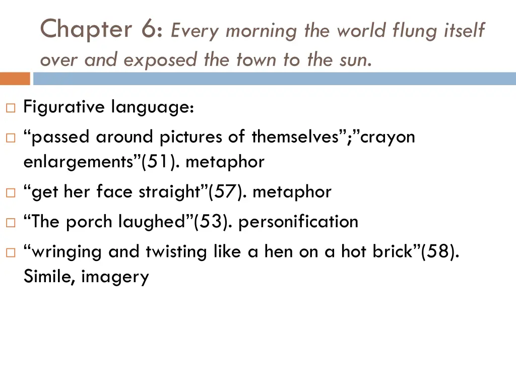 chapter 6 every morning the world flung itself