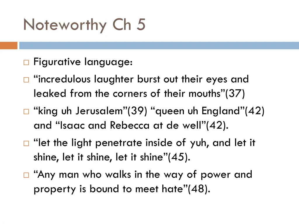 noteworthy ch 5