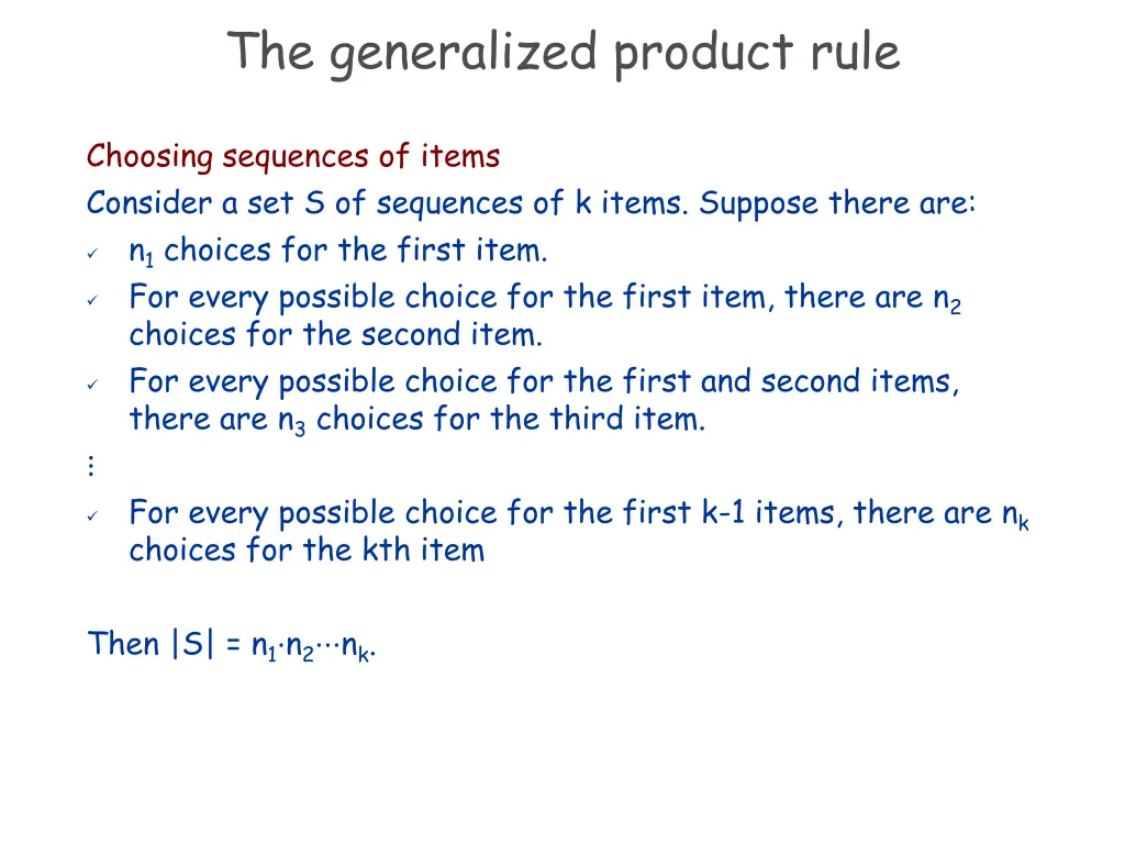 the generalized product rule 1