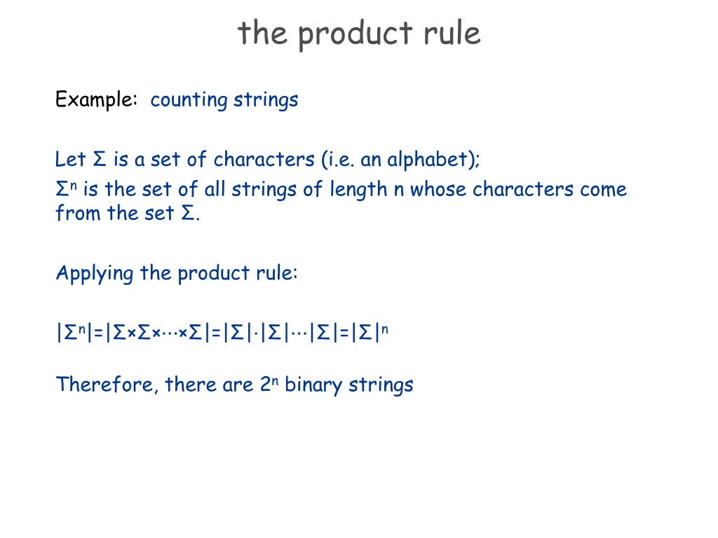 the product rule 1