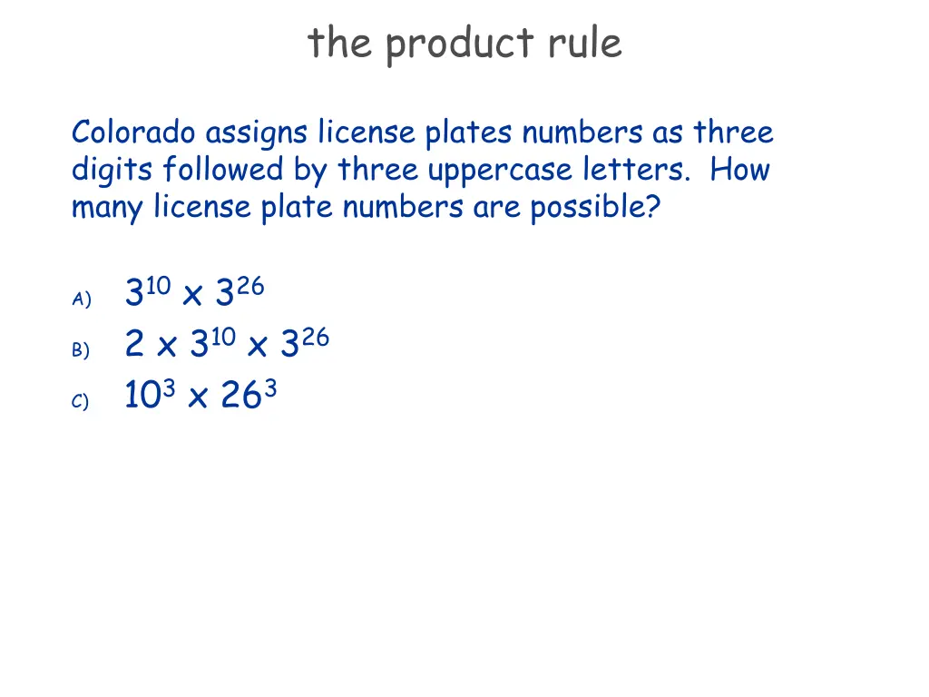 the product rule 3