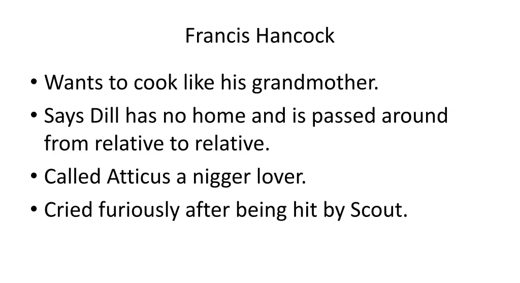 francis hancock