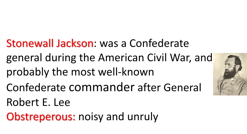 stonewall jackson was a confederate general