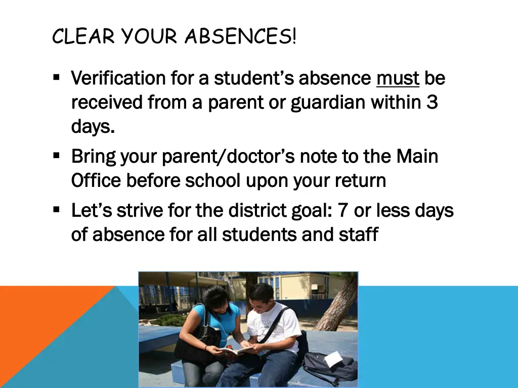 clear your absences