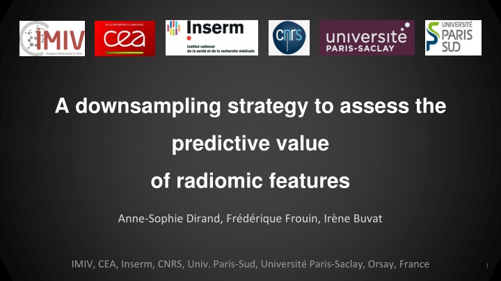 a downsampling strategy to assess the