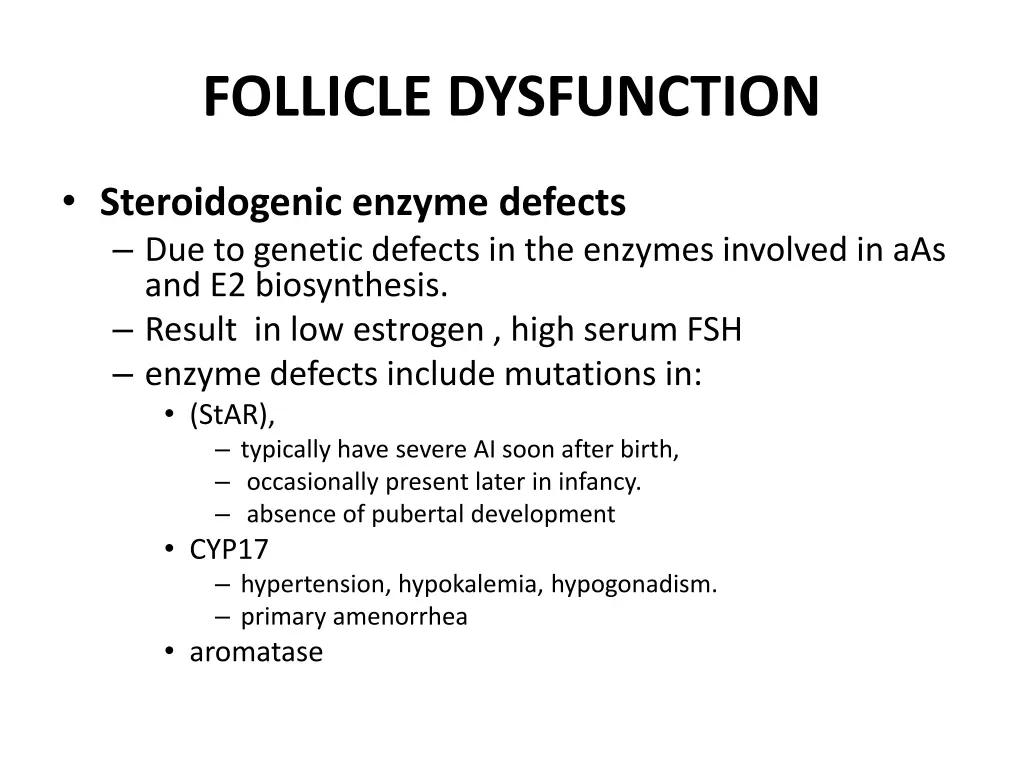 follicle dysfunction 1