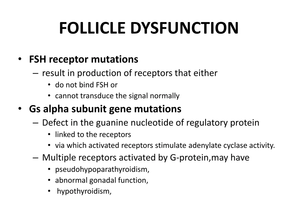 follicle dysfunction 2