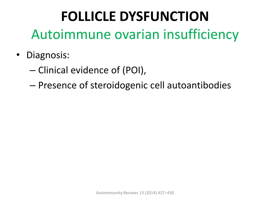 follicle dysfunction autoimmune ovarian 2