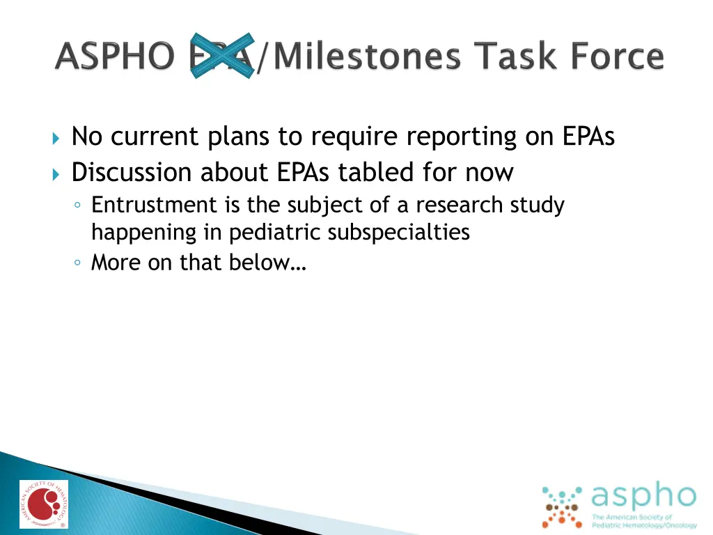 no current plans to require reporting on epas