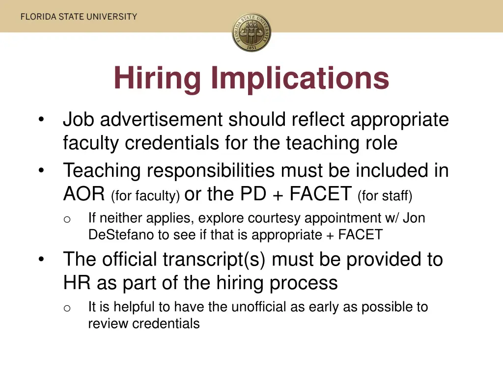 hiring implications