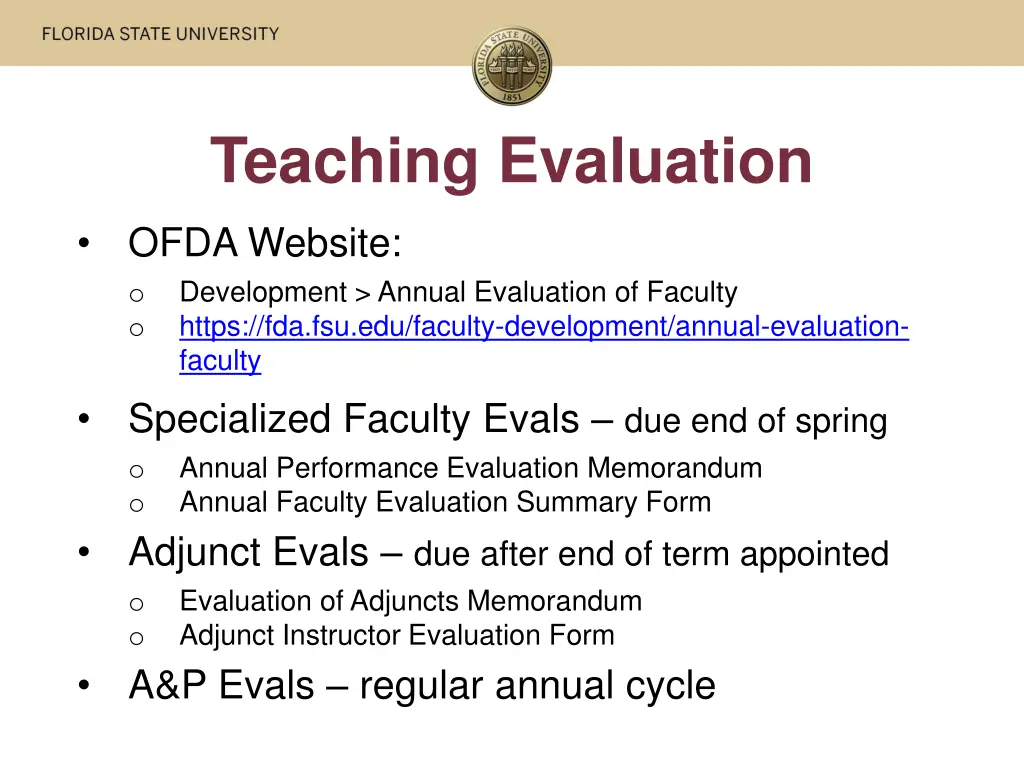 teaching evaluation