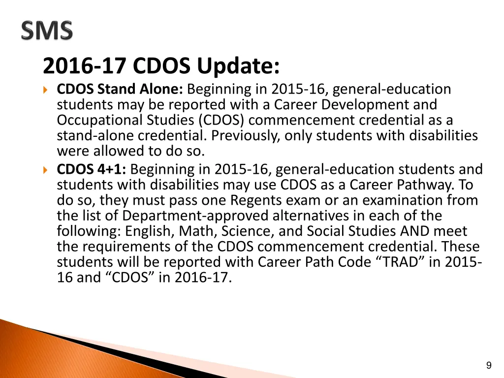 2016 17 cdos update cdos stand alone beginning