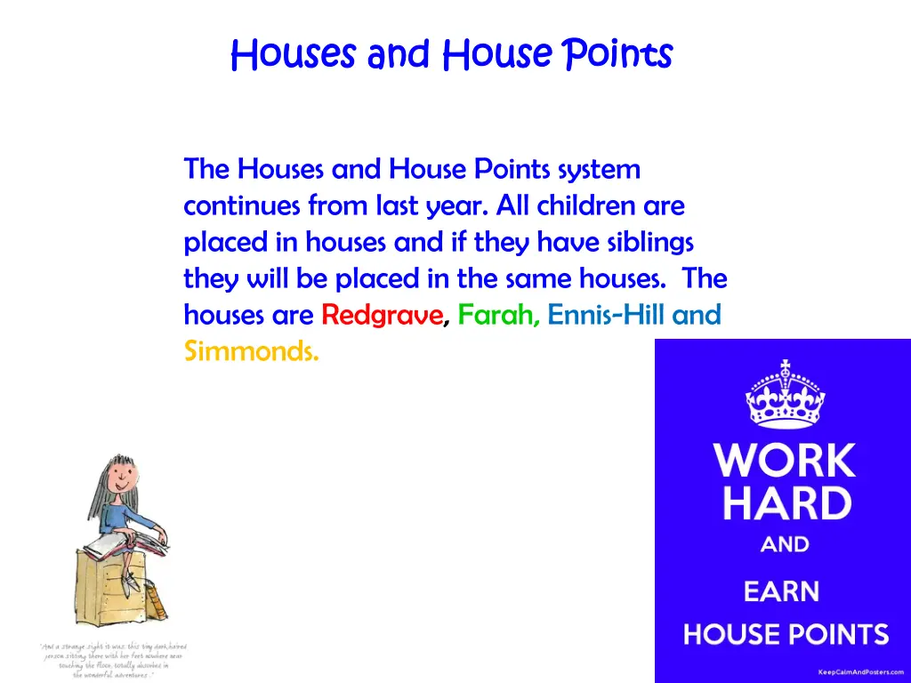 houses and house points houses and house points