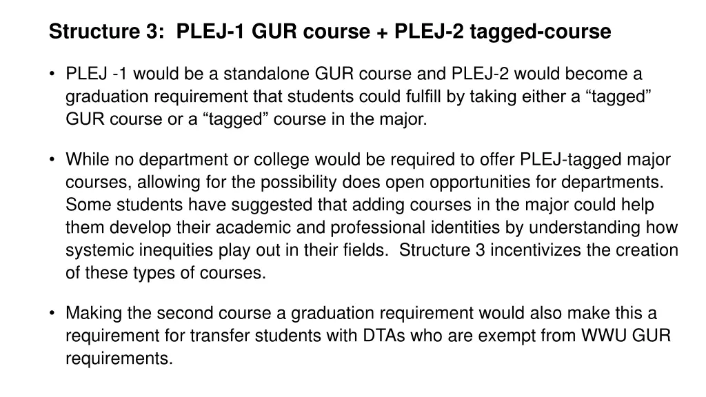 structure 3 plej 1 gur course plej 2 tagged course