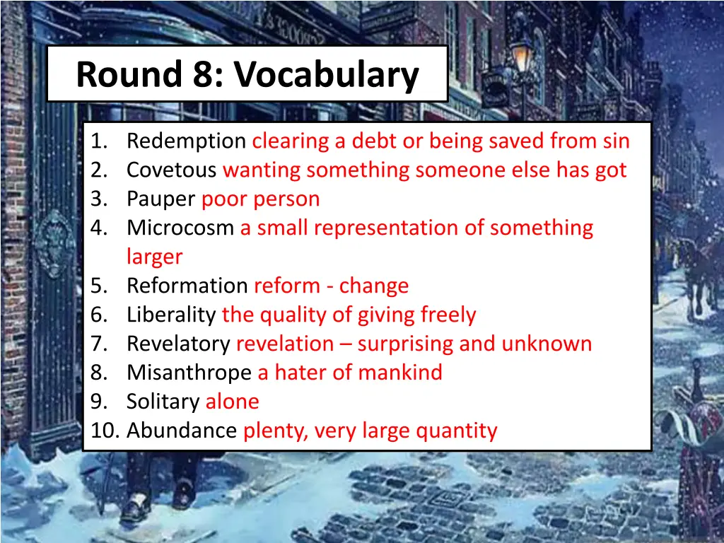 round 8 vocabulary 1