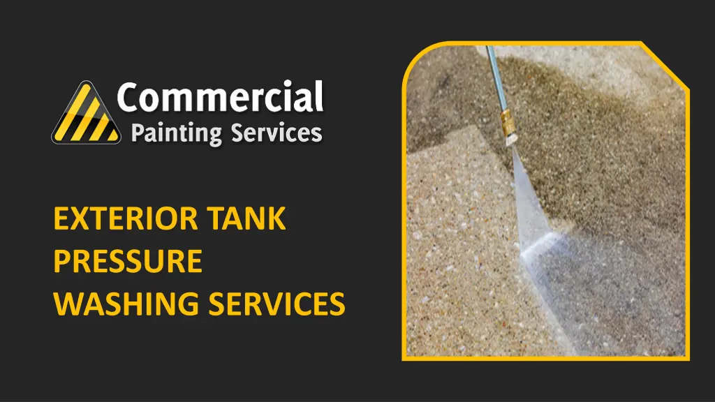 exterior tank pressure washing services