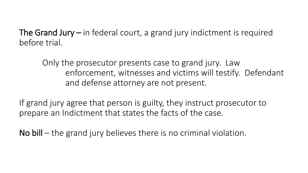 the grand jury the grand jury in federal court