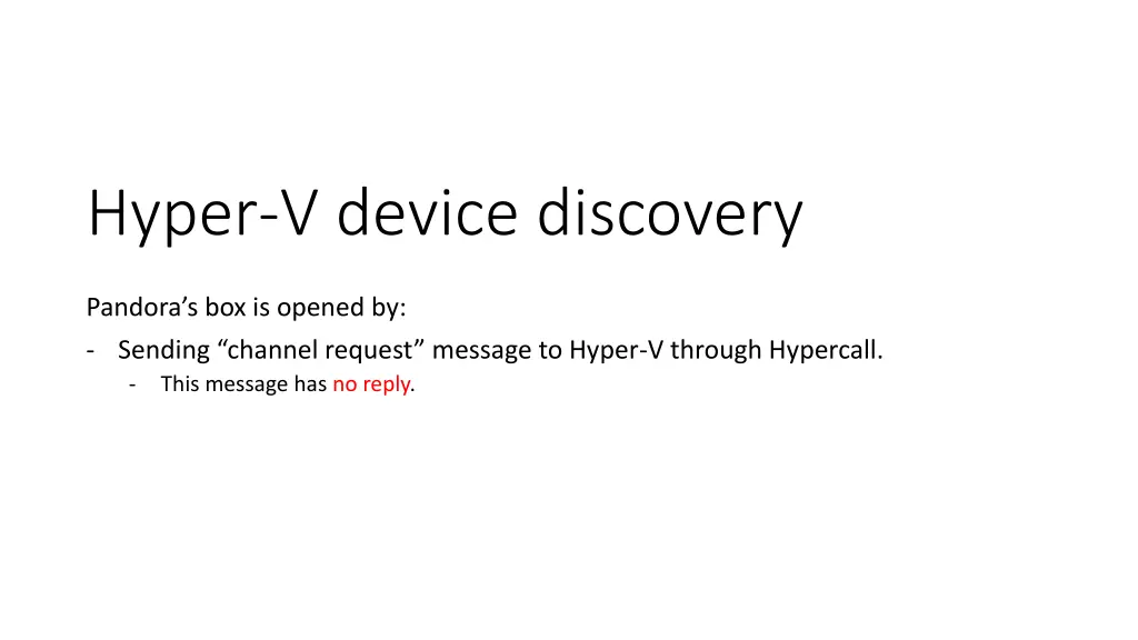 hyper v device discovery