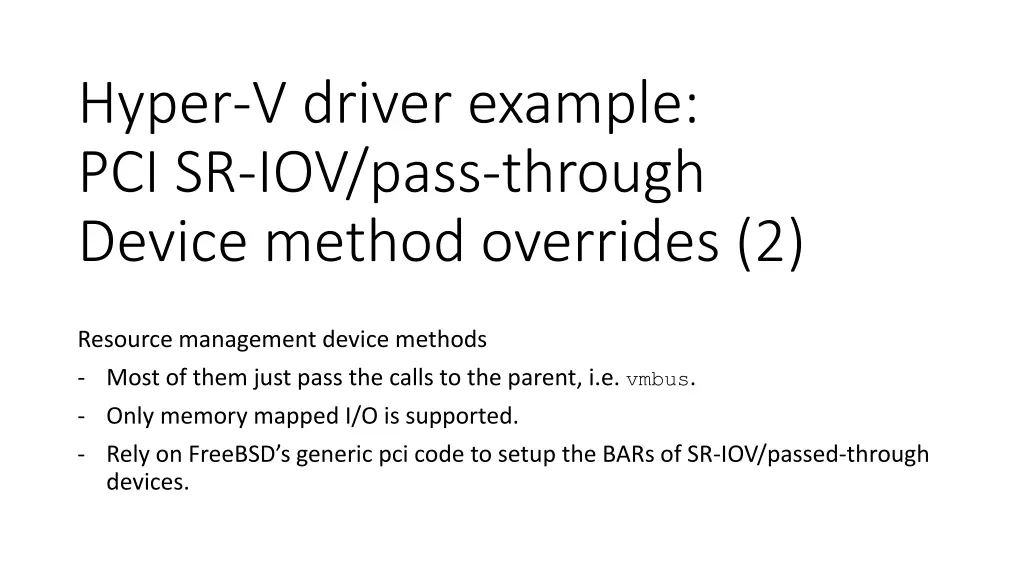 hyper v driver example pci sr iov pass through 6