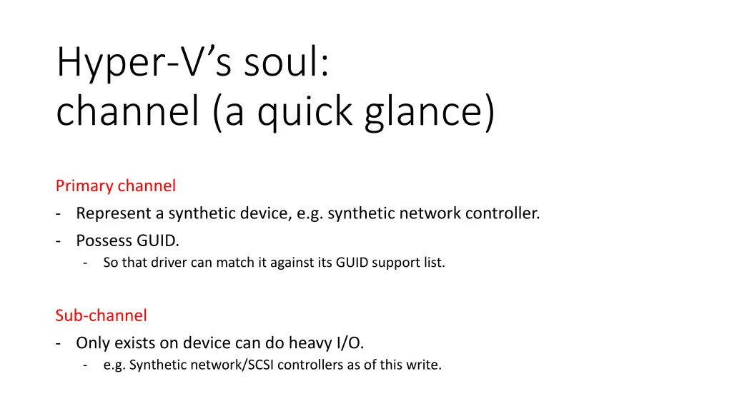 hyper v s soul channel a quick glance