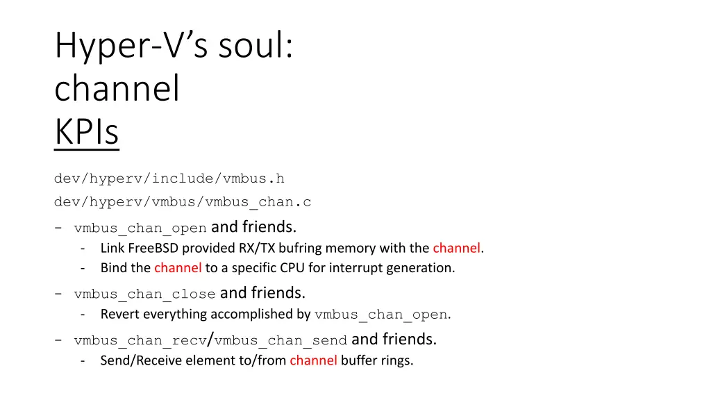 hyper v s soul channel kpis