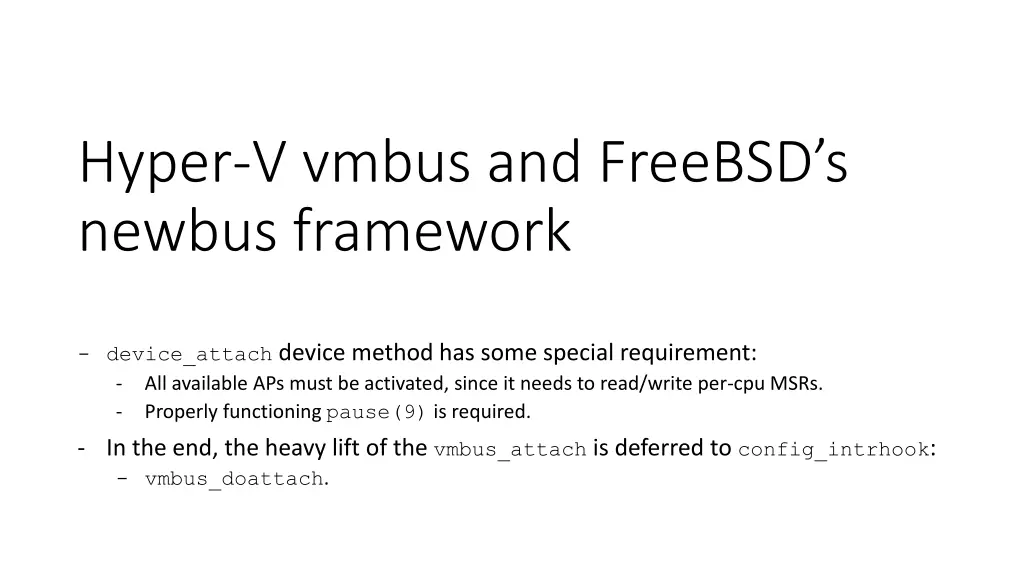 hyper v vmbus and freebsd s newbus framework 2