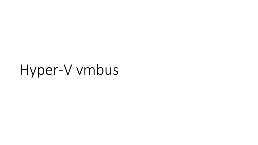 hyper v vmbus