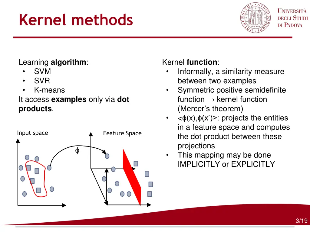 kernel methods