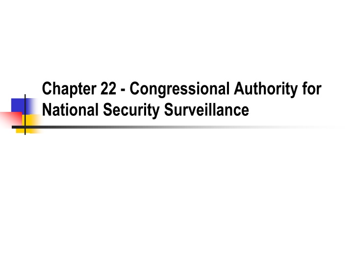 chapter 22 congressional authority for national