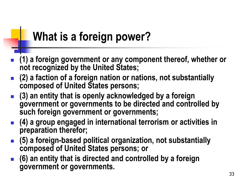 what is a foreign power