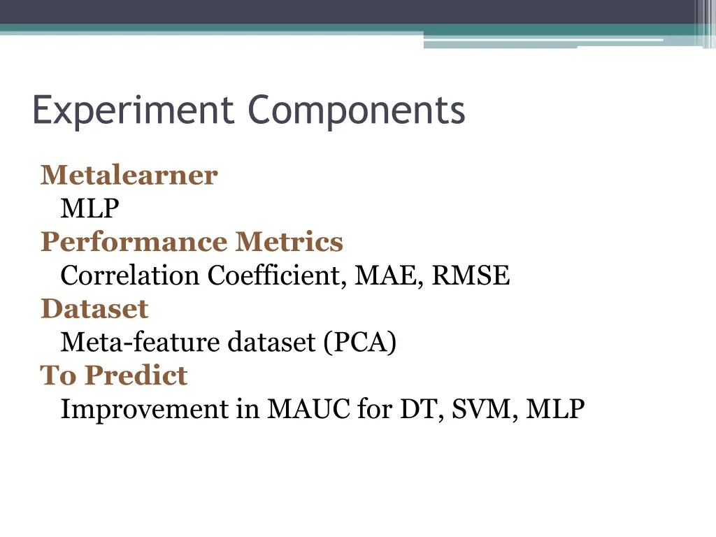 experiment components 1