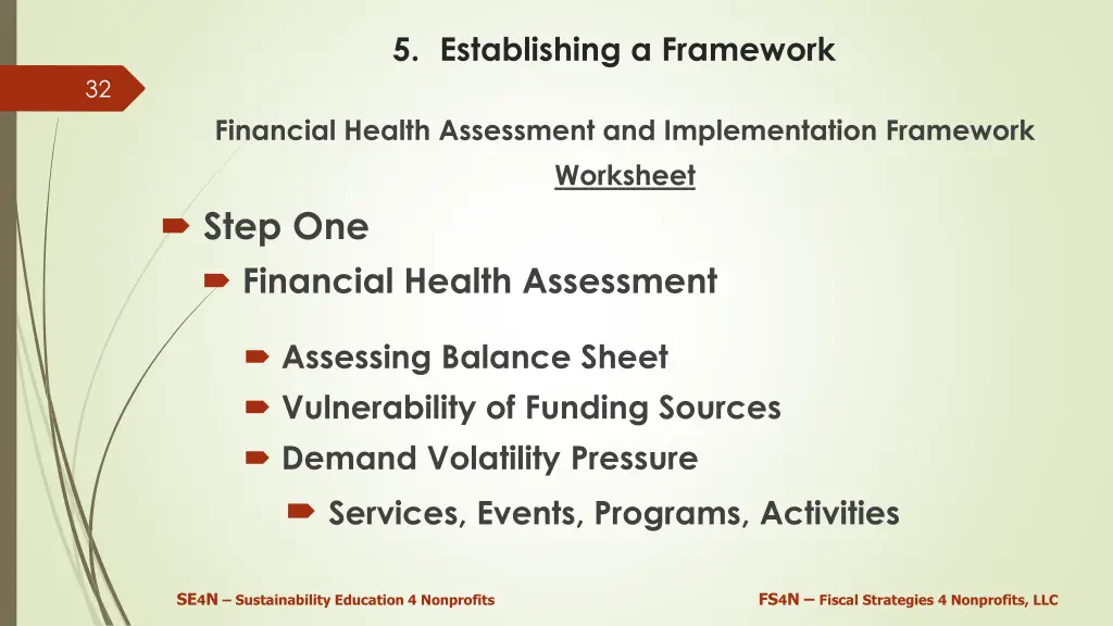 5 establishing a framework 1