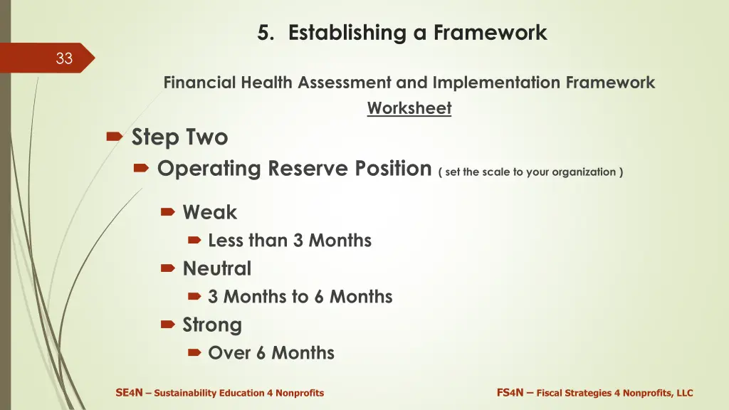 5 establishing a framework 2