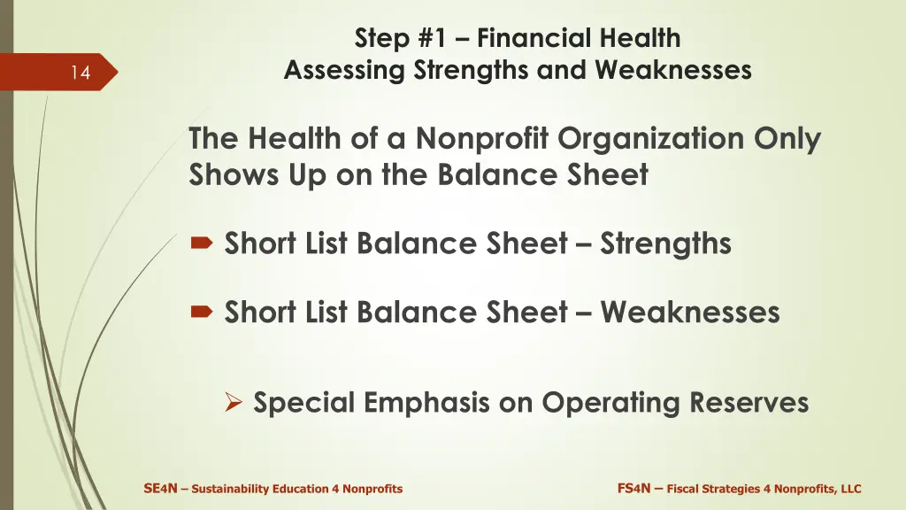 step 1 financial health assessing strengths 1