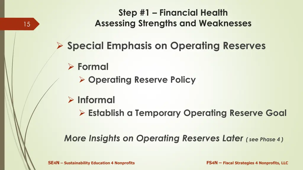 step 1 financial health assessing strengths 2