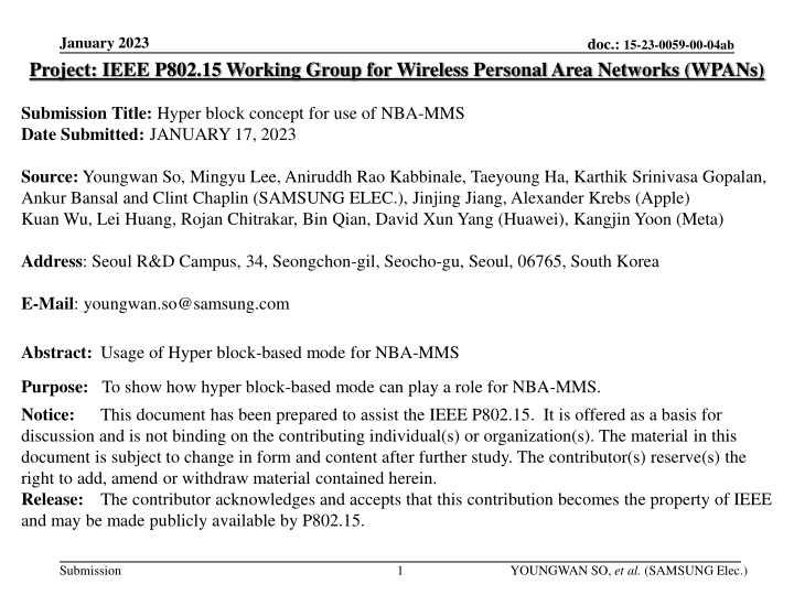 january 2023 project ieee p802 15 working group